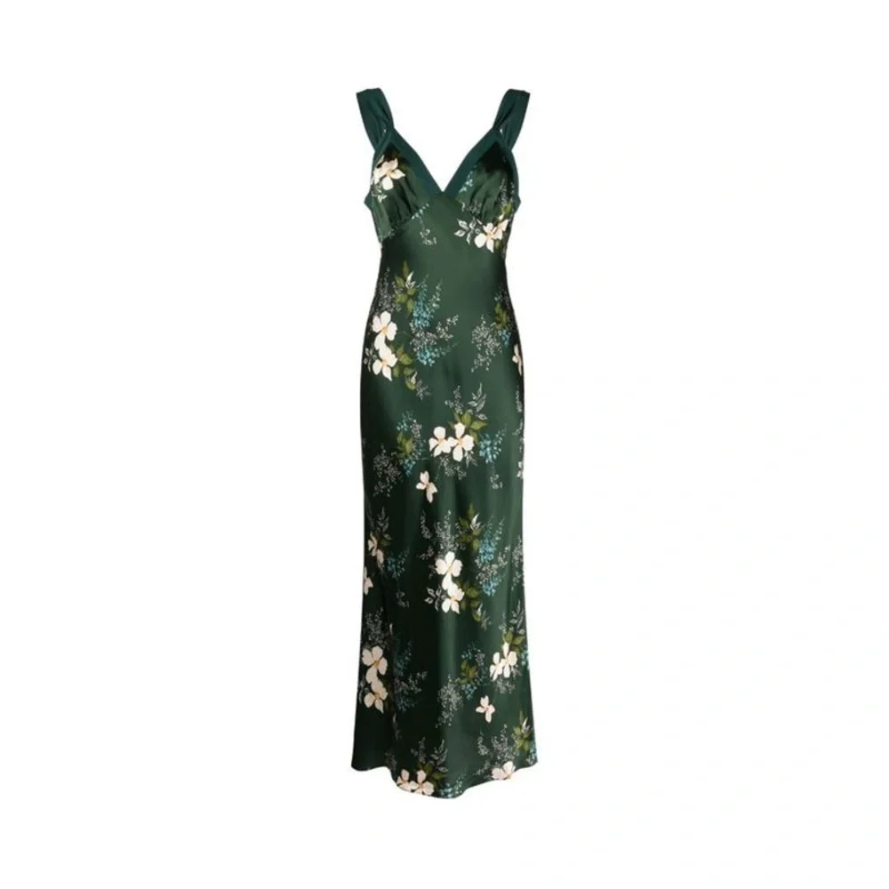 Reformation Neola floral-print silk dress, Brand new, never worn, never washed._8